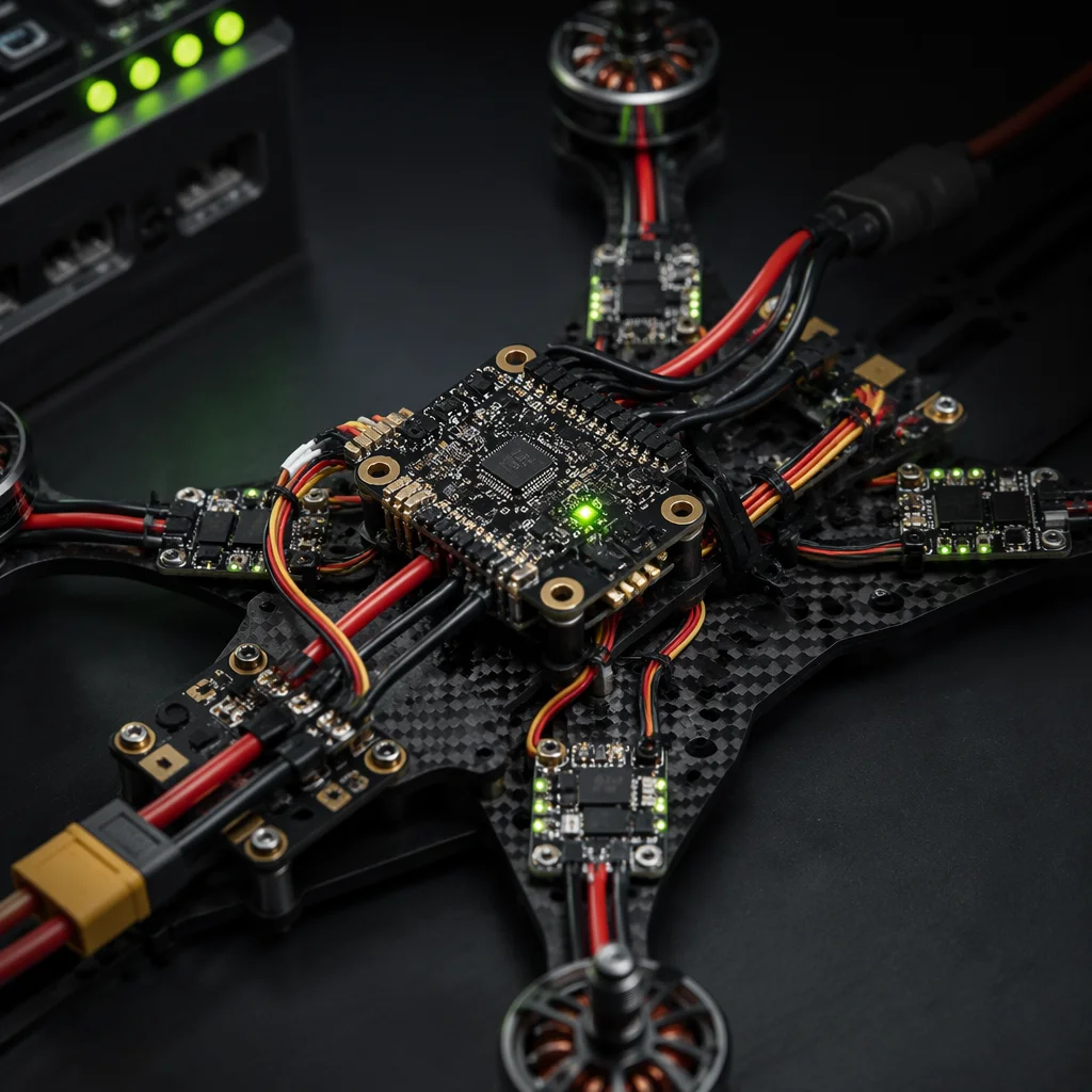 Conceptual flight controller and ESC matching visualization