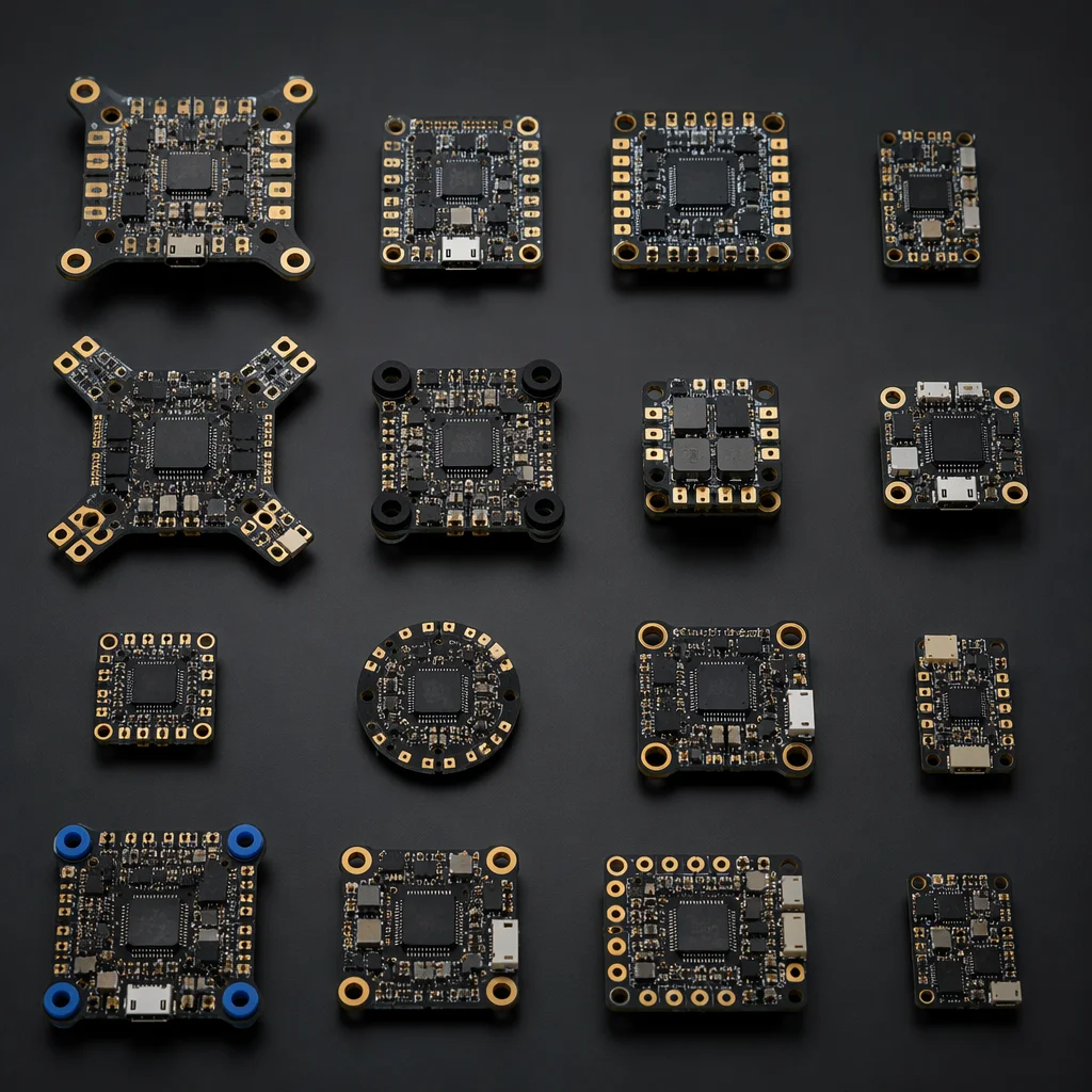 Conceptual flight controller board visualization
