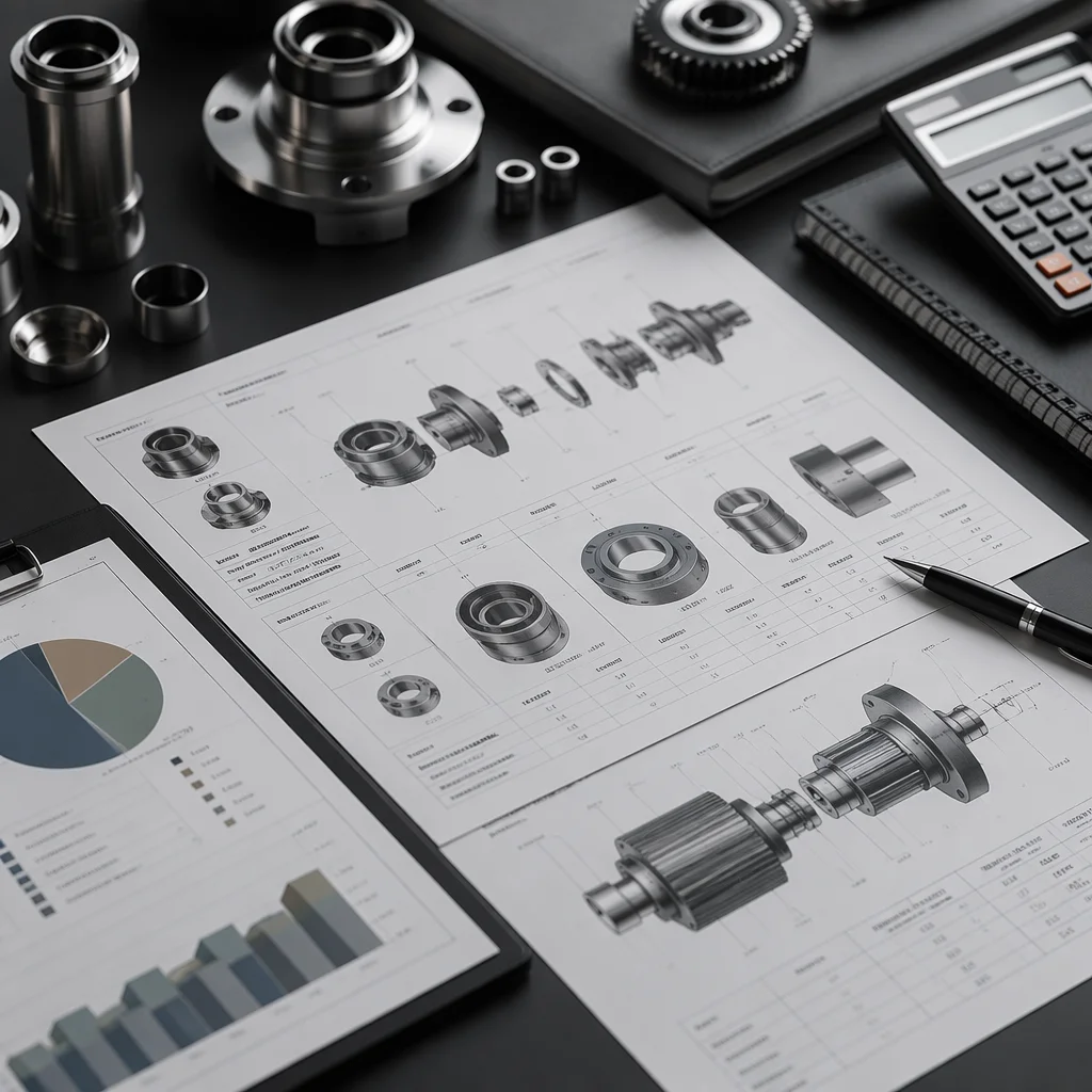 Component specification sheets and cost estimation workspace for UAV BOM pricing