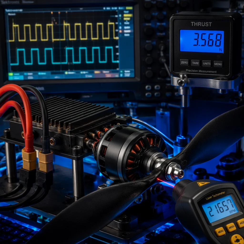 Conceptual UAV electronics validation bench